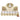 Mini Lucky Buddha Ornament – 4cm Gold Good Luck Figurine (4 Glitter Colours)
