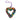 Hanging Heart Singing Bells Decoration – 8cm Metal Ornament