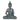 Thai Sitting Buddha Ritual Alta Statue 26cm - Blue & Copper Finish