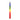 Rainbow Handmade Ritual Spell Taper Candle 24cm