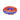 Singing Bowl Support Ring Cushion – 12 x 4cm Blue & Red Flower Design