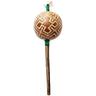 Amazon Shipibo Aya (Life, Death & Renew) 4" Purple Shamanic Gourd Rattle – Green -