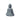 Buddha Offering Statue with Candle Holder – 28cm Antique Grey Finish