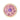 Rose Quartz & Amethyst Crystal Lotus Coaster 10cm