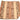 A square woven textile with a South American Andean pattern, featuring vertical stripes with geometric motifs and stylized figures in brown, tan, and black on a cream background.