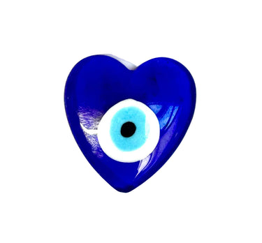 All-Seeing Eye Heart Worry Stone 3cm - Good Luck Charm - Protection & Intuition