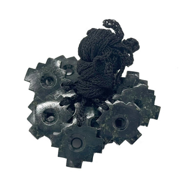 Chakana Inca Cross Pendant Necklace 30mm - Multi Dark