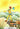 A tarot card illustration labeled 'O The Fool' at the bottom. The scene shows a person in a yellow outfit walking on rocky ground with a white dog, carrying a blue sack on a pole, with mountains and a yellow sky in the background.