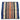 A square patterned scarf laid flat on a light cream background. The scarf features a navy blue border with vertical stripes of geometric tribal patterns in red, orange, black, white, and green, with a central orange stripe.