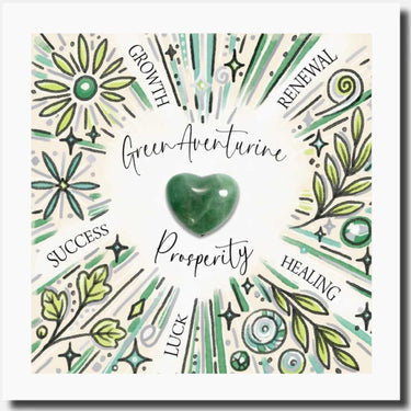 Prosperity-Green Aventurine Greeting Card