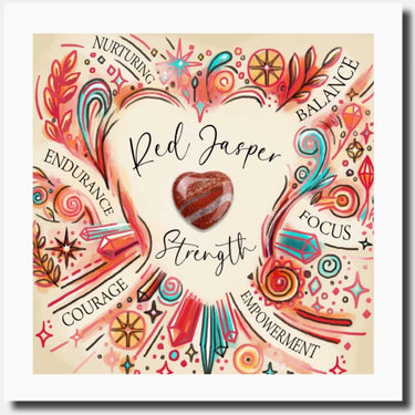 Red Jasper Greeting Card - Sacred Essence