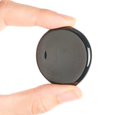 Pierre de méditation noire en obsidienne 4 cm – Protection et ancrage