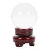 Crystal Ball 8cm Clear Glass with Stand - Sacred Essence
