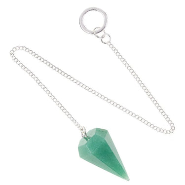 Green Aventurine Crystal Dowsing Pendulum 3.5cm – Luck & Opportunity -