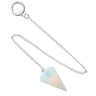 Opalite Dowsing Pendulum 4cm - 6-Sided Faceted Healing Crystal - Intuition & Clarity